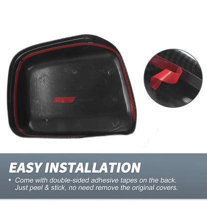 Rearview Mirror Cover Overlay Black Carbon Fiber for Lexus RX300 (1999-2003)