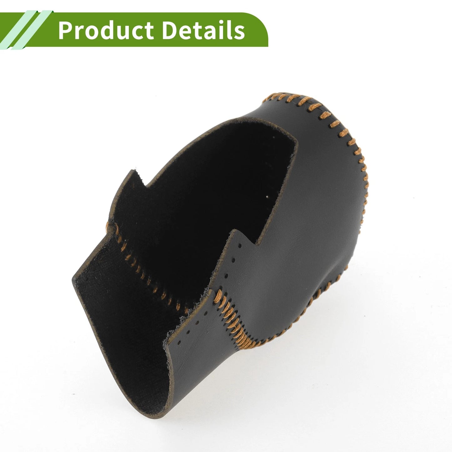 Gear Shift Knob Cover for Honda Civic 2022-2024 Black Brown Faux Leather