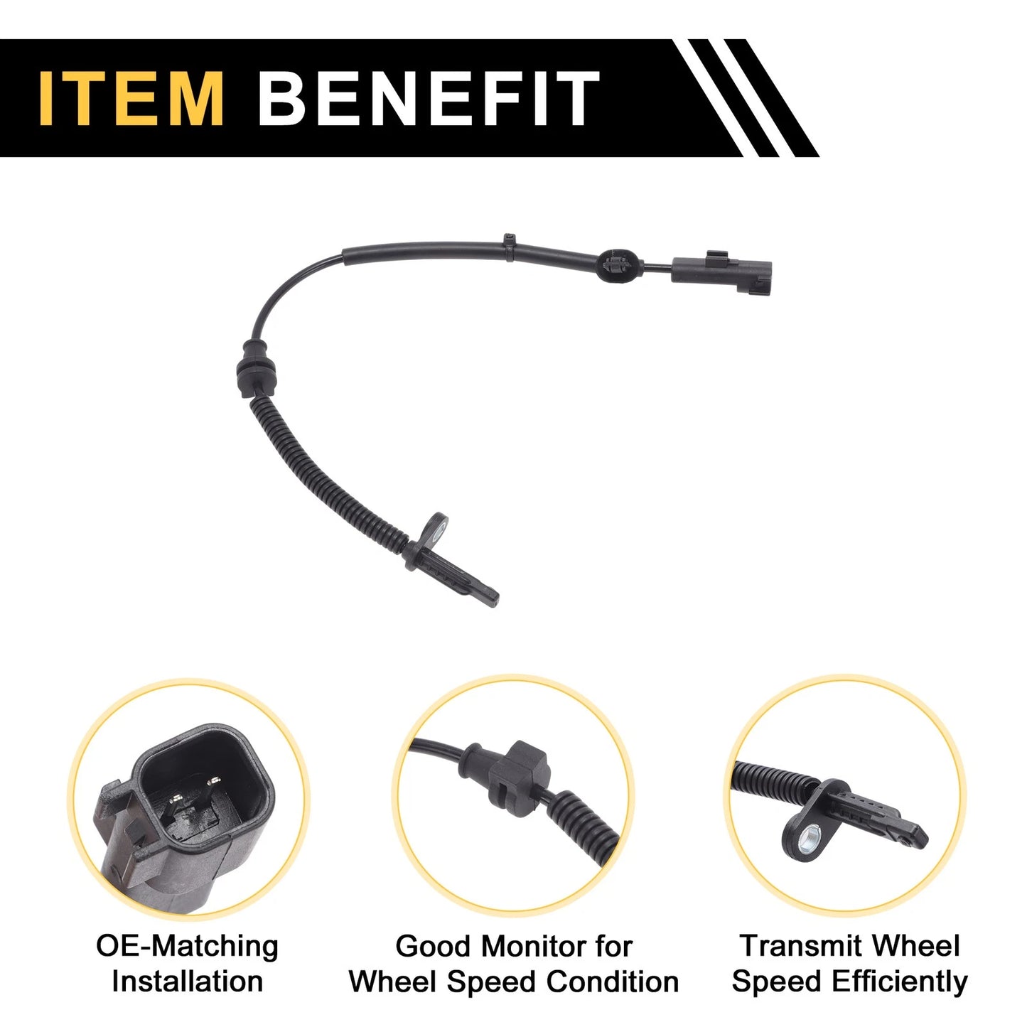 ABS Wheel Speed Sensor for Ford Edge 2015 (2015) - 1 x Left/Right Rear