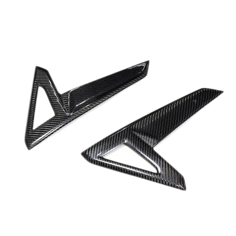 Real Carbon Side Fender Signal Marker Lamp Cover Trim For Tesla Model S 2017+