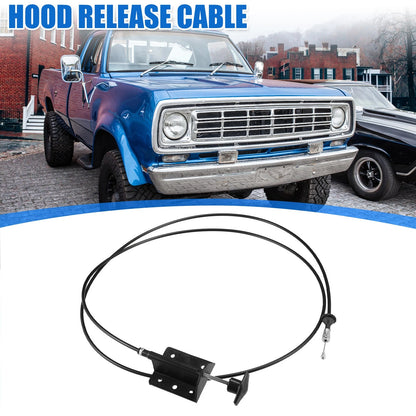 Hood Release Cable for Dodge D150 D250 W150 W250 Ramcharger (1990-1993)