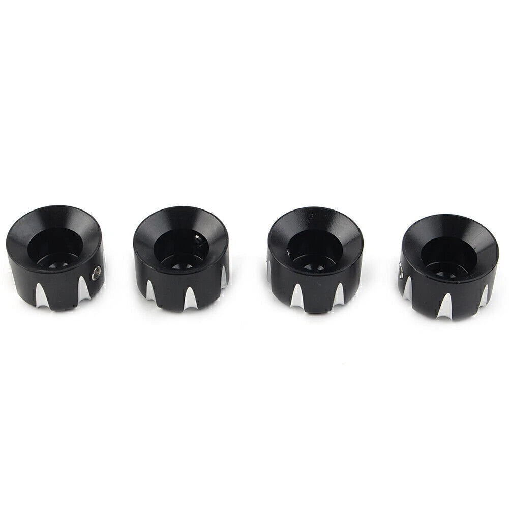 4 x Motorcycle Engine Screw Topper Cover Head Bolt Caps Black for Harley 883
