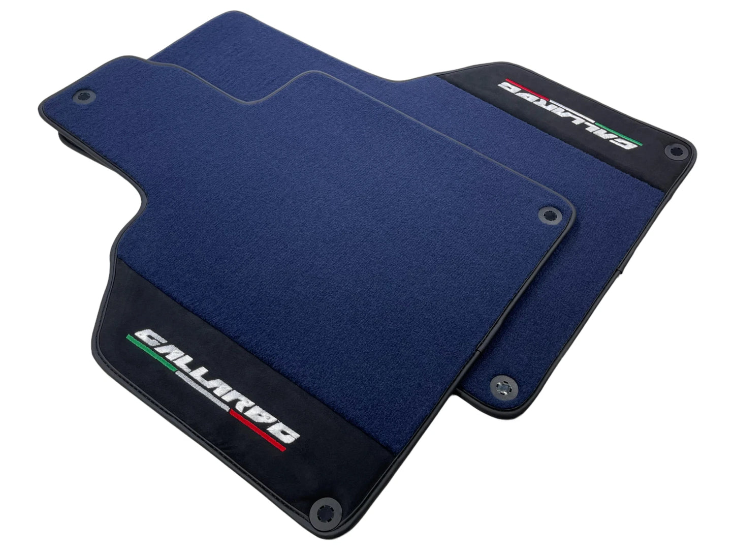 Floor Mats for Lamborghini Gallardo Dark Blue Tailored Carpets Alcantara Leather