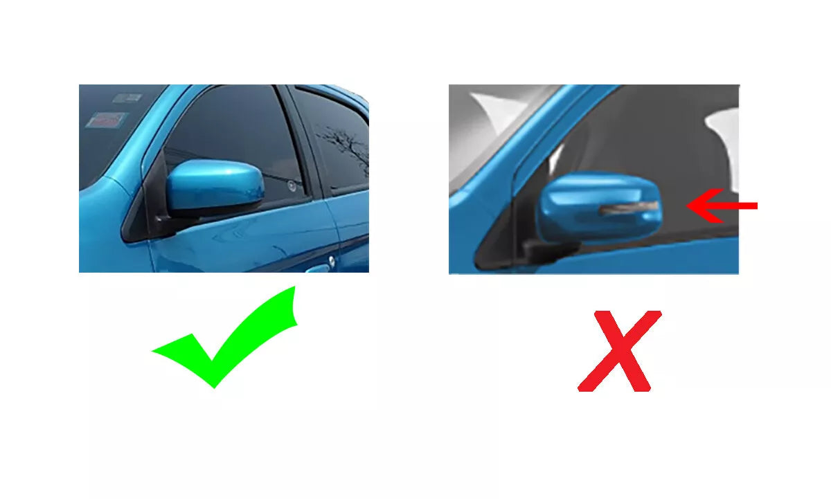 Blue RH Side Mirror Cover for Mitsubishi Mirage Hatchback (2012-2022)