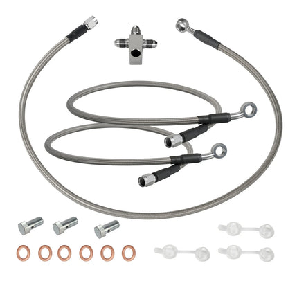 3 x Front Brake Hose Lines Kit for Suzuki Quadsport Z400 LTZ400 LTZ400Z (2003–2008)