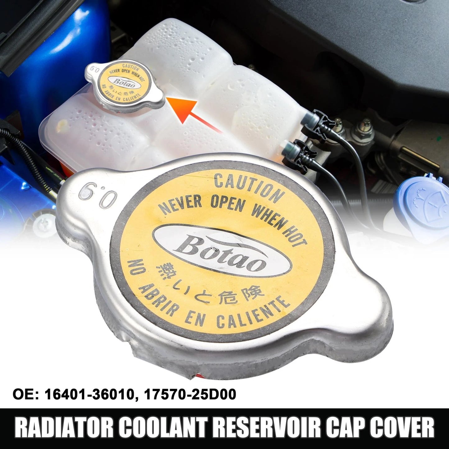 Radiator Coolant Reservoir Recovery Cap for Toyota KF40 KF50