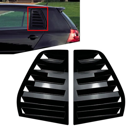 Gloss Black Rear Window Louver Cover Trim  for VW Golf MK5 (2004-2008)