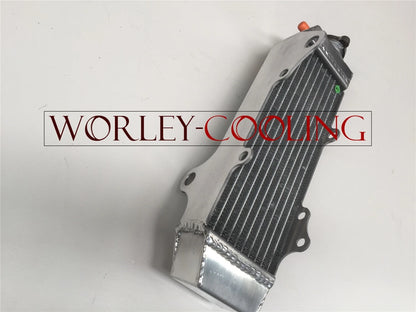 Aluminum Radiator + Red Hoses for Honda CR85R CR80 (1997-2008)