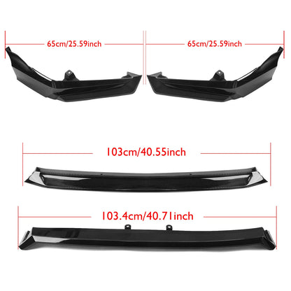 Front Spoiler Lip Cover 4 x for Honda Civic (2022-2023)