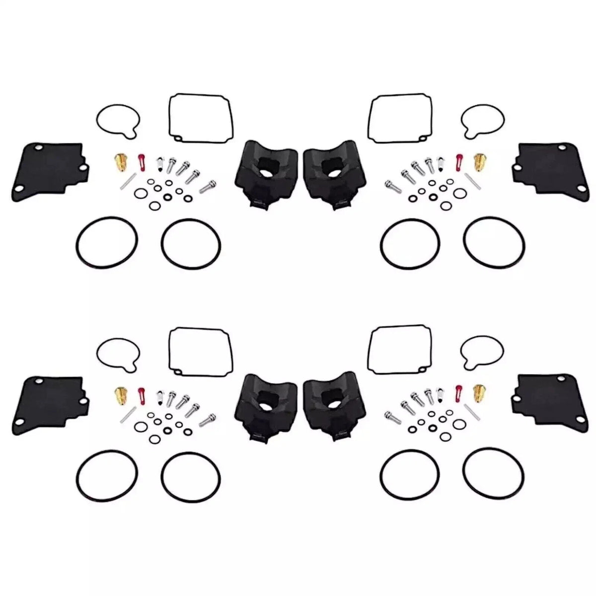 4Pack 75-100HP 4-Stroke Carb Kit w/Float for Yamaha F75/F100 67F Series