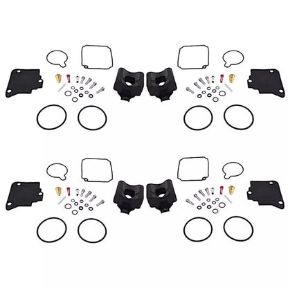4Pack 75-100HP 4-Stroke Carb Kit w/Float for Yamaha F75/F100 67F Series