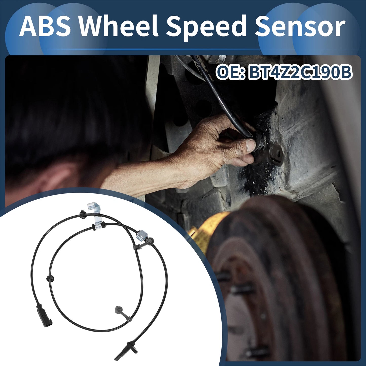 ABS Wheel Speed Sensor for Ford Edge FWD Rear Left (2015-2023)