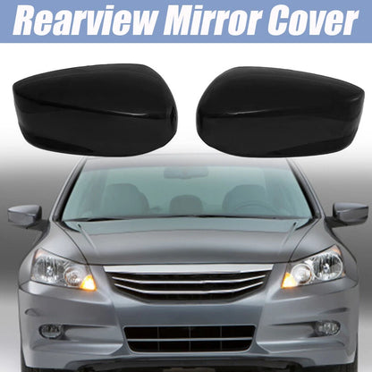 2 x Glossy Black Mirror Cover Caps for Honda Accord (2008-2013)