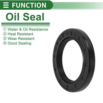 Oil Seal 48x72x8mm Rotary Shaft Seal NBR Rubber for All Vehicles