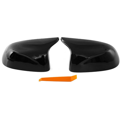 Glossy Black Door Side Mirror Cover Caps for BMW X3 F25, X5 F15, X6 F16 (2014-2018)