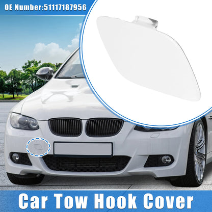Tow Hook Eye Hole Cover Cap for BMW E92 E93 Coupe 2007-2010 White Right