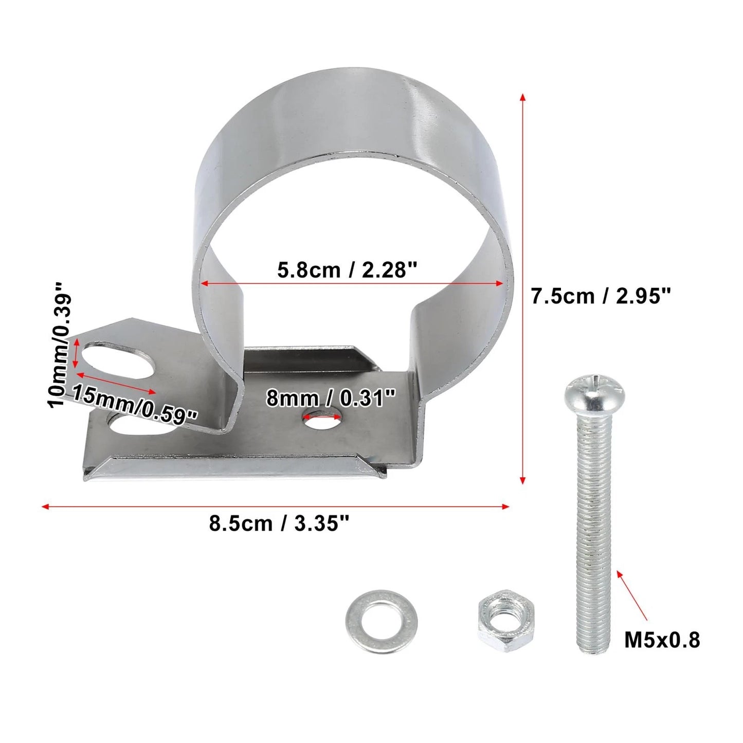 Ignition Coil Mount Bracket for Ford Mustang F150 260 289 Silver Tone