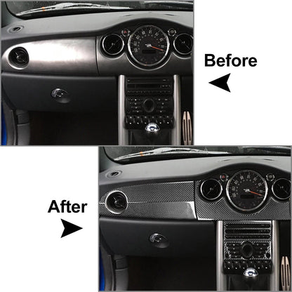 6 x Center Console Dashboard Panel Cover for BMW Mini Cooper R50 R53 (2005-2006)