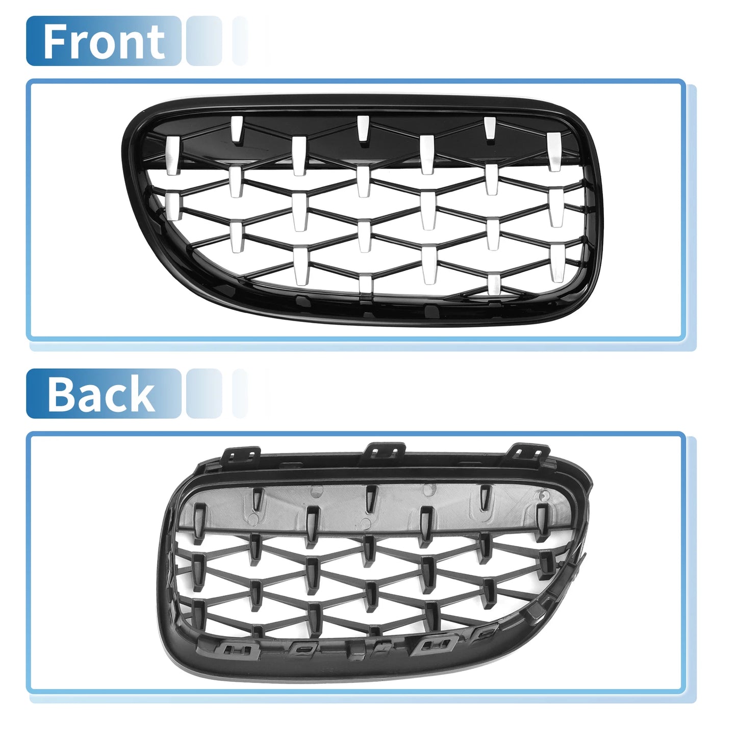 Front Hood Bumper Grille for BMW 335is 328i xDrive 335i xDrive (2007-2013)