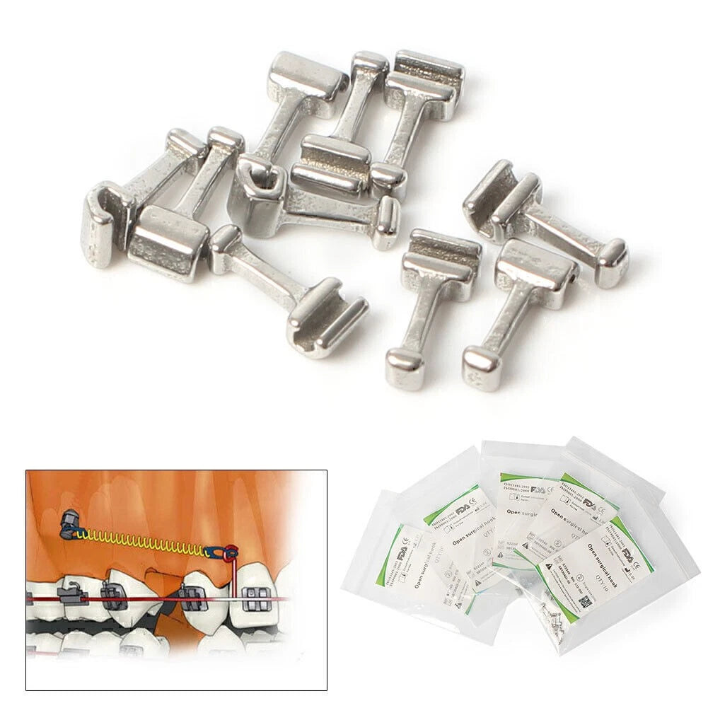 Crimpable Hook for Dental Stainless Steel Instruments - Long Type