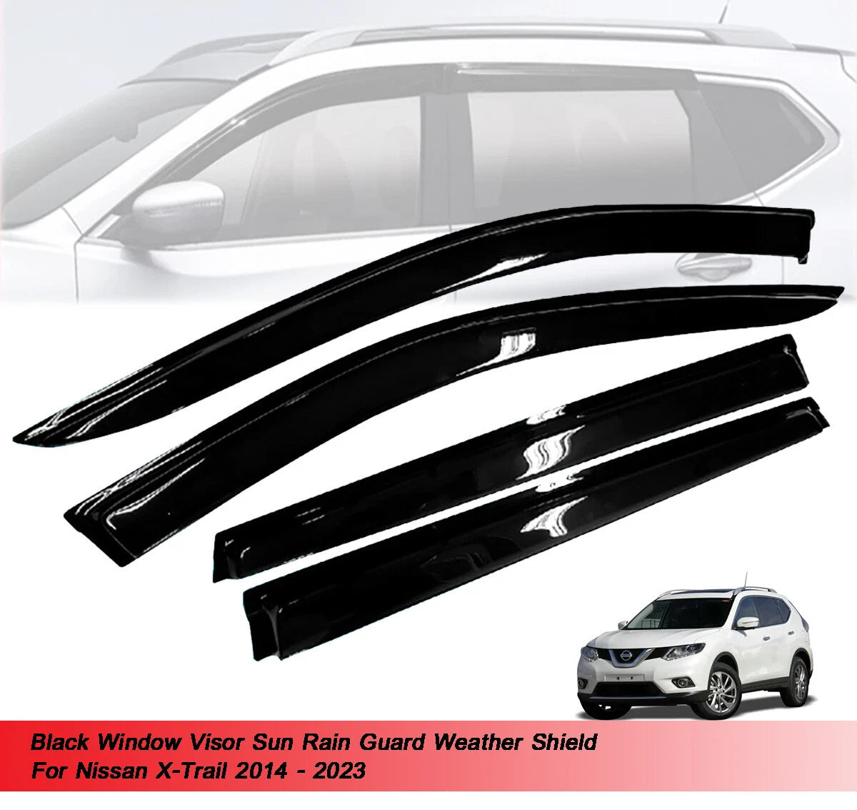 Rain Guard Visor for Nissan X-Trail (2014-2023)
