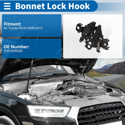 Bonnet Latch Assembly for Toyota RAV4 (2009-2013) - 1 x Durable Replacement