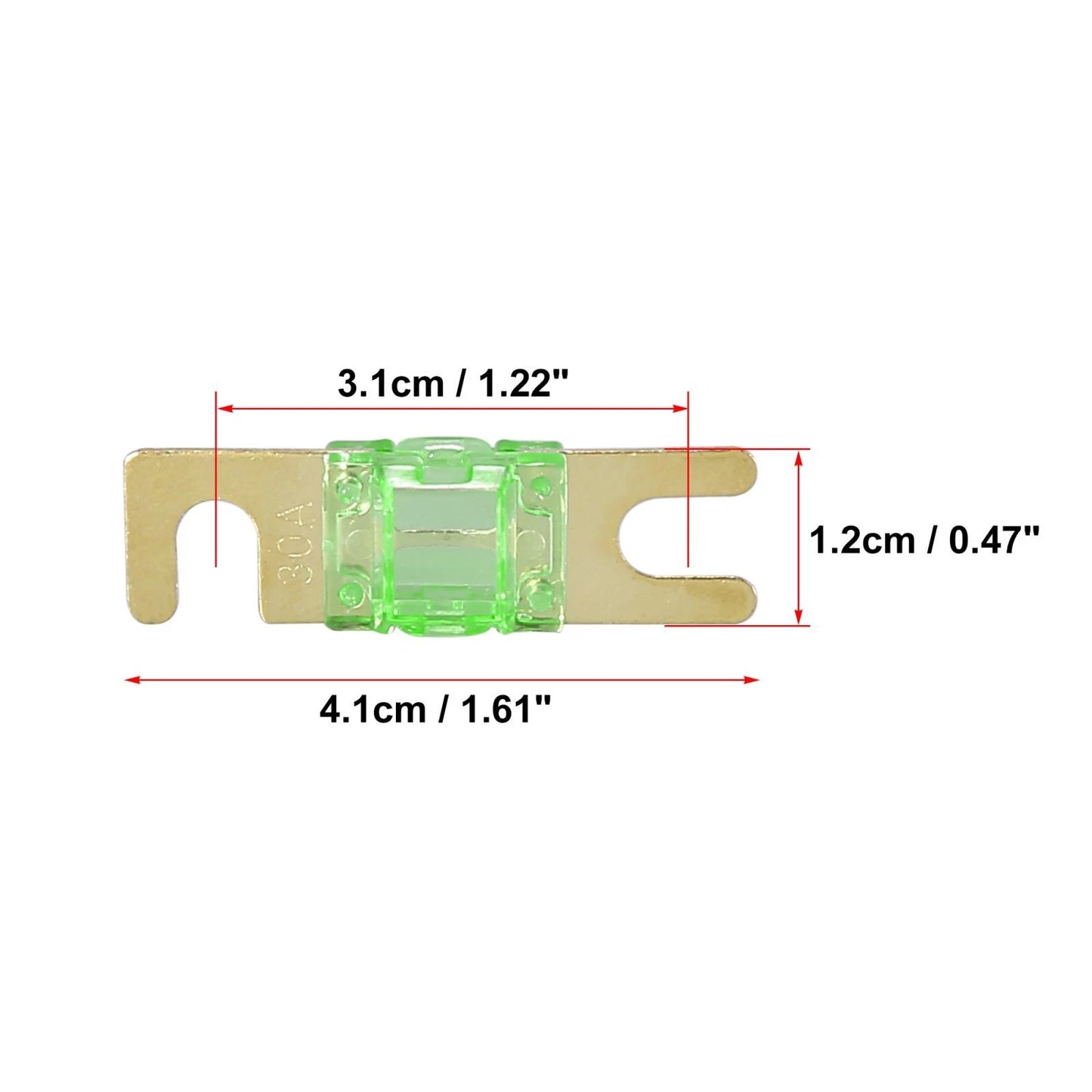 5pcs 30A AFS Mini ANL Fuses for Car Truck Motorcycle Boat Audio CDs