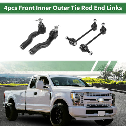 4pcs Front Suspension Kit Outer Tie Rod Ends for Lincoln Zephyr (2006-2006)