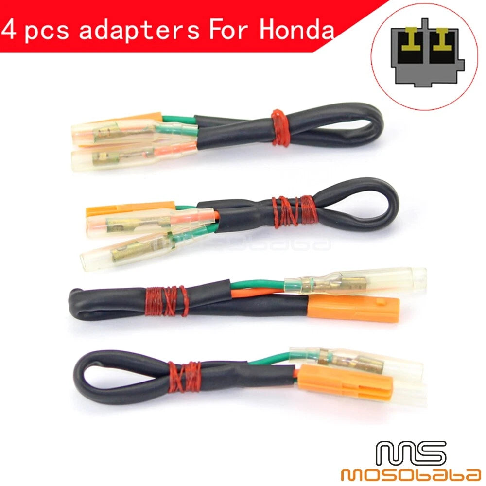 4x Turn Signal Light Adapters for Honda Shadow VT750CA VT1300 (2007-2019)