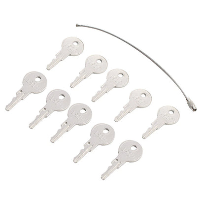 10 x Ignition Keys w/Key Ring for EZGO Golf Carts 1982+