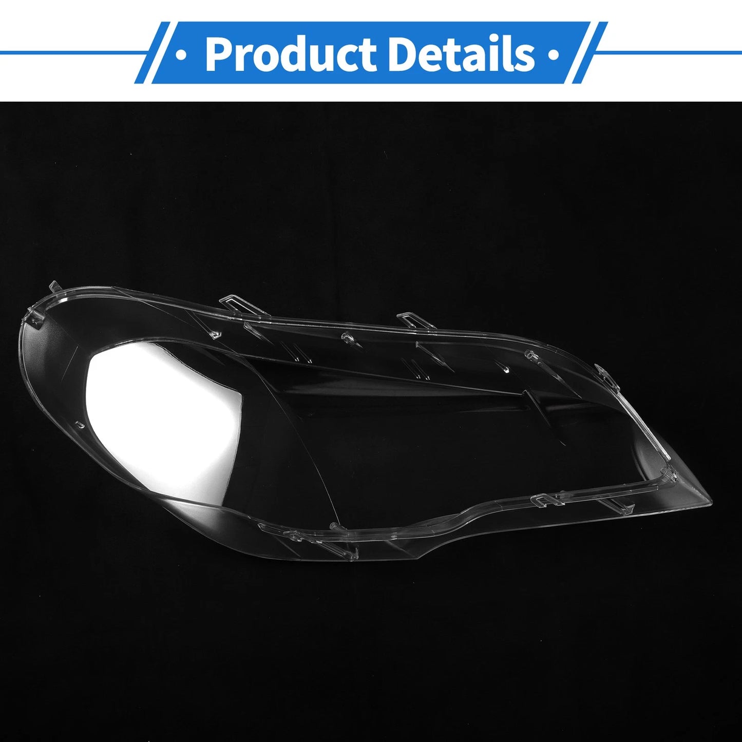 Car Front Left Headlight Lens Cover for BMW X5/E70 (2008-2013)
