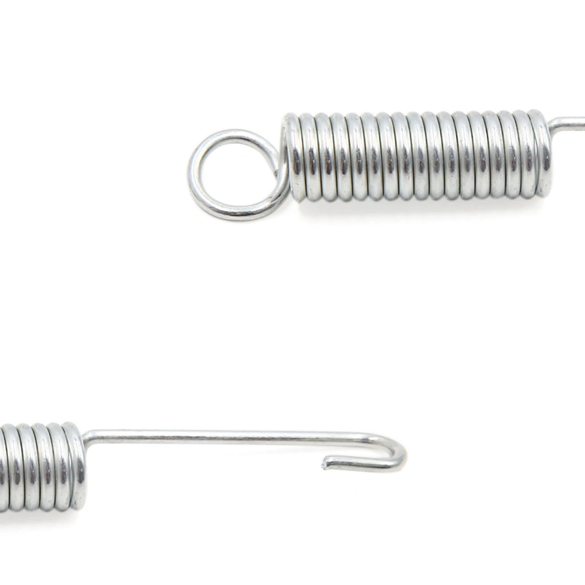 2 x Silver Tone Motorcycle Foot Kickstand Side Stand Springs for Honda CG125