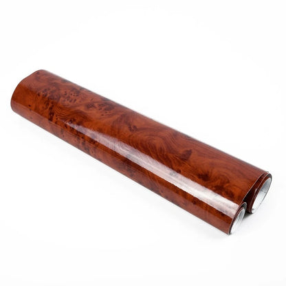 Glossy Simulation Wood Grain Vinyl Sticker Decal Roll Car Interior Film Wrap