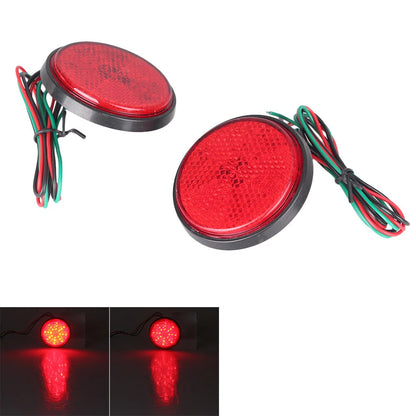 55mm 24LED Round Reflector Tail Brake Light for ATV