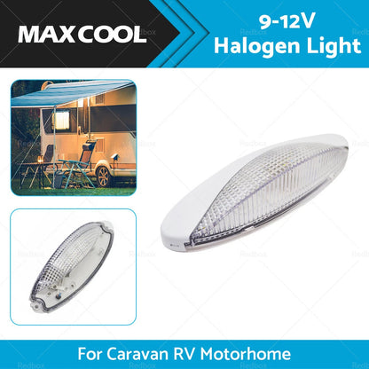 Halogen Light Lamp for Caravan RV Motorhome Awning 9-12V