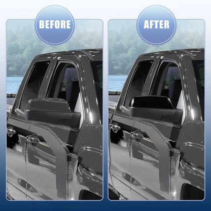 Mirror Covers 2x for Chevrolet Silverado 1500 (2014-2018) Gloss Black LH RH