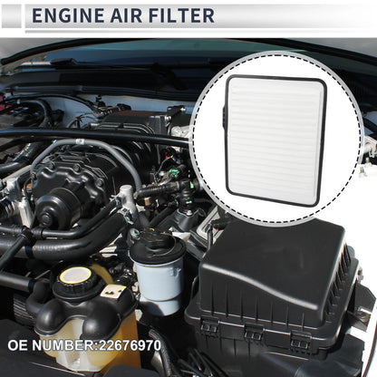 Car Engine Air Filter 1 Pc for Chevrolet Equinox (2005–2009)