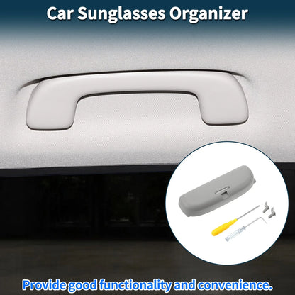 Sunglasses Case for Toyota RAV4 Eyeglasses Holder Storage Box ABS Cloth Grey