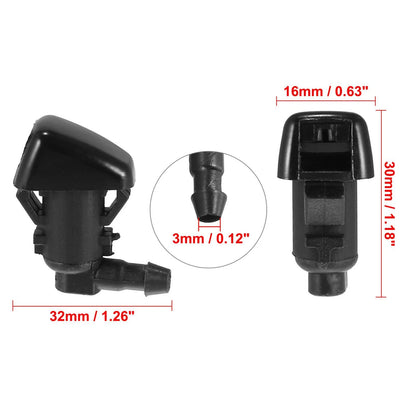 4 x Front Windshield Washer Nozzles for Jeep Grand Cherokee (2011-2017)