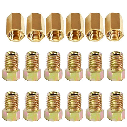 18pc Brass Brake Line Fittings Assortment Easy to Use Superior Performance
