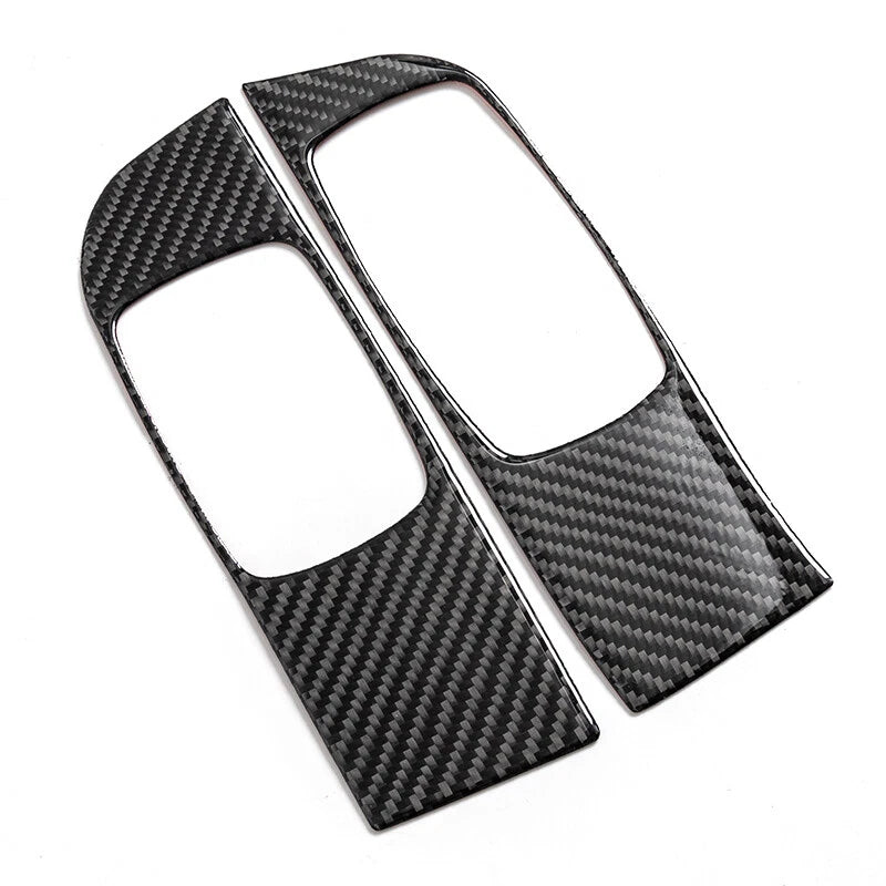 Carbon Fiber Window Lift Switch Button Panel Trim for Dodge Challenger (2015+)