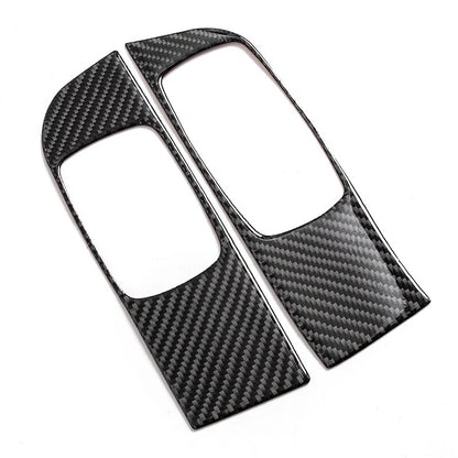 Carbon Fiber Window Lift Switch Button Panel Trim for Dodge Challenger (2015+)