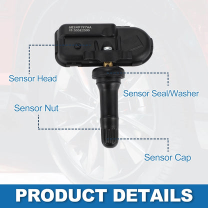 Tire Pressure Sensor 433MHz for Ram 2500 3500 (2014-2024) 1 x Pc