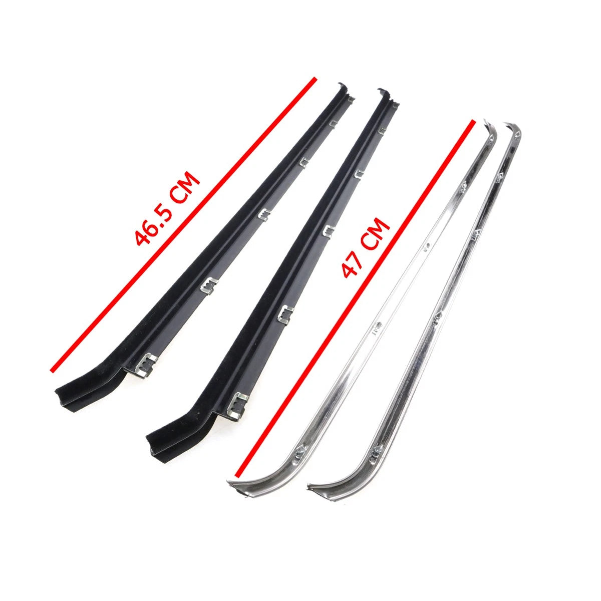 Door Glass Weatherstrip for Toyota Land Cruiser BJ40 FJ43 HJ47 1974-1984
