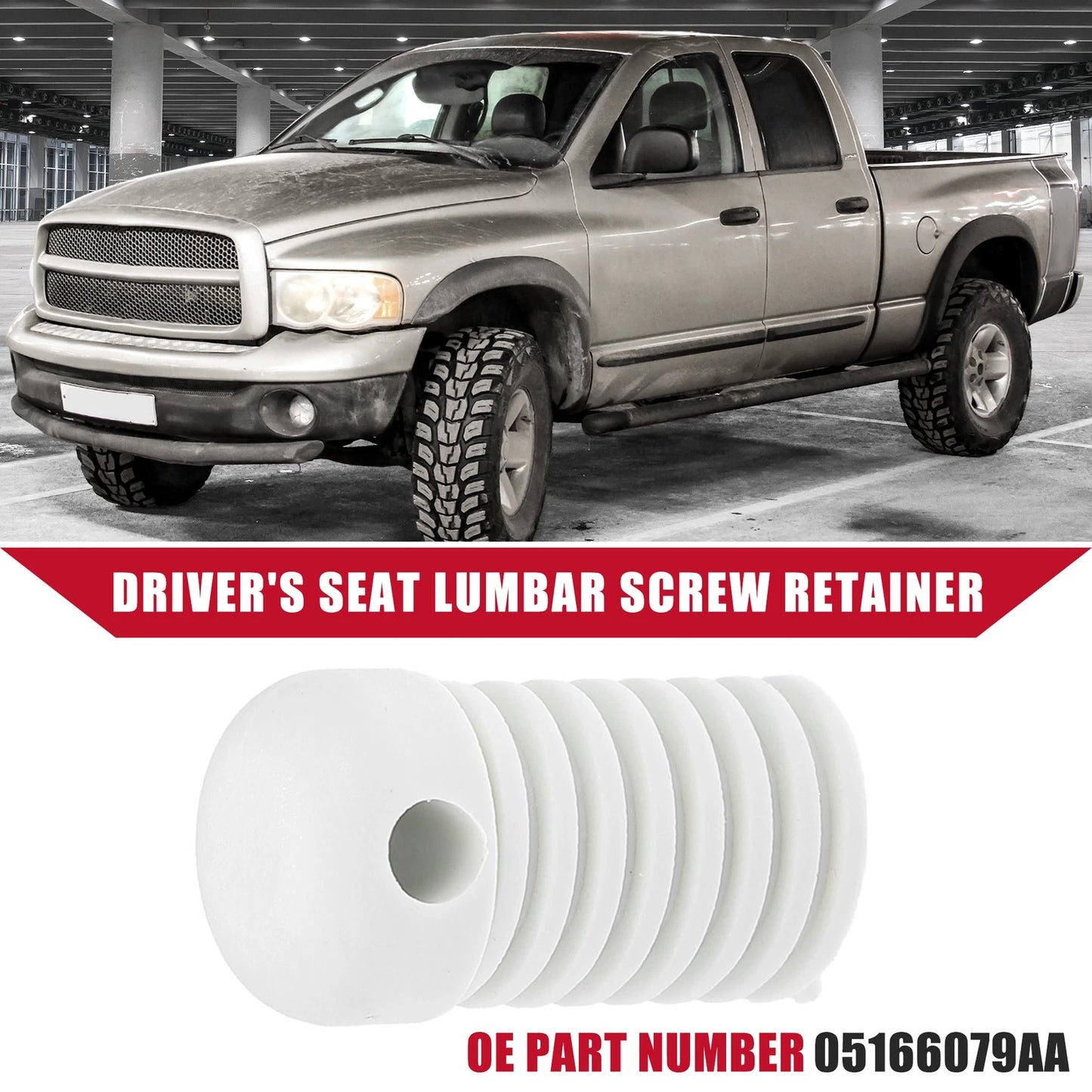 Driver Seat Lumbar Screw Retainer Fix for Dodge Ram 1500 (2002 - 2008)