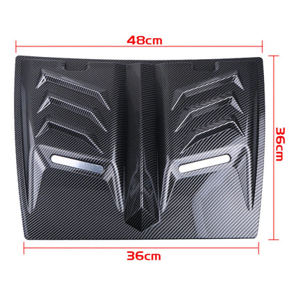 Carbon Fiber Look Hood Vent Scoop Cover