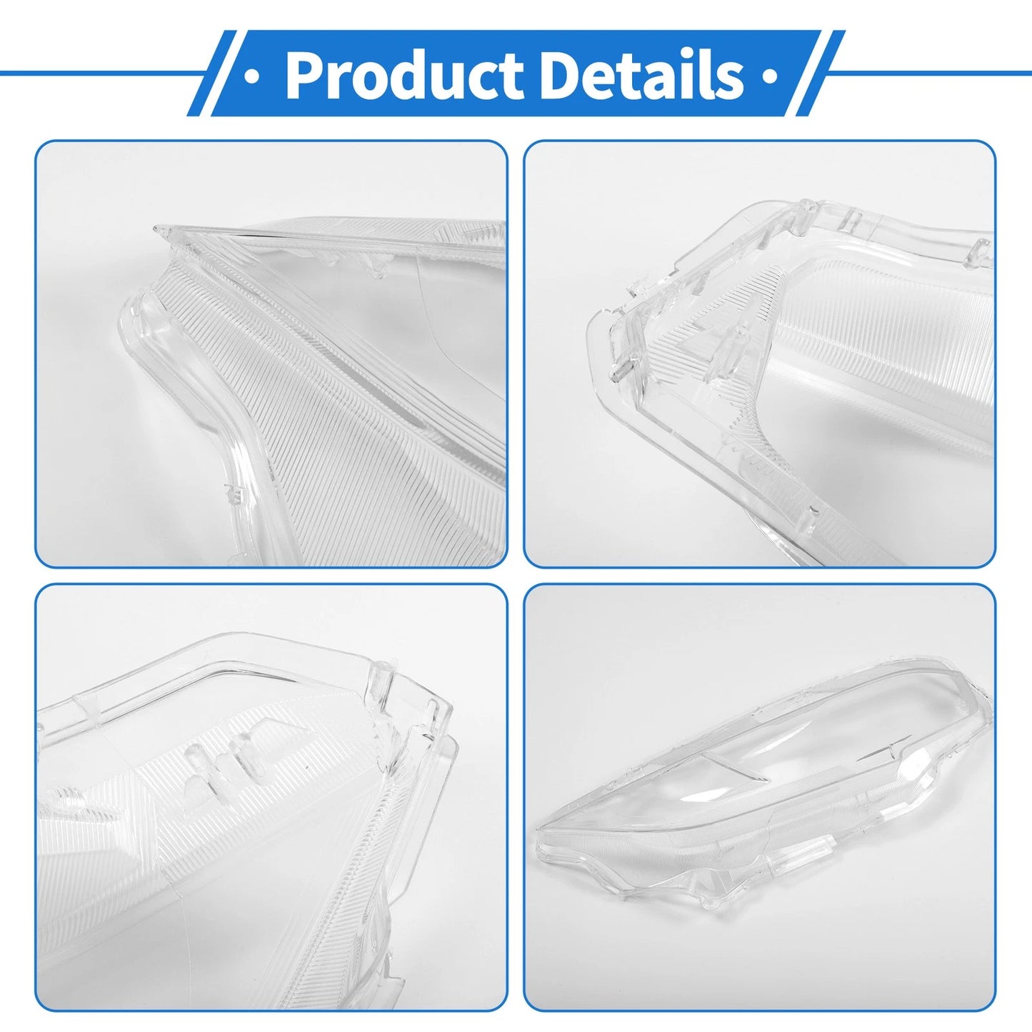Car Front Right Headlight Lens Cover for Honda Civic (2016-2018)