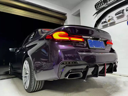 Rear Bumper Diffuser Lip for BMW G30 G31 G38 M550i (2017-2023)