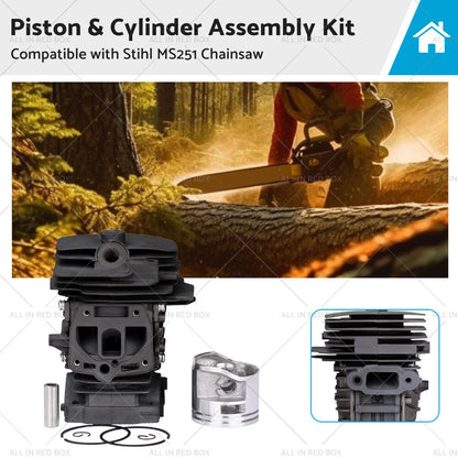 44mm Piston & Cylinder Kit for Stihl MS251 Chainsaw (2012-2023)