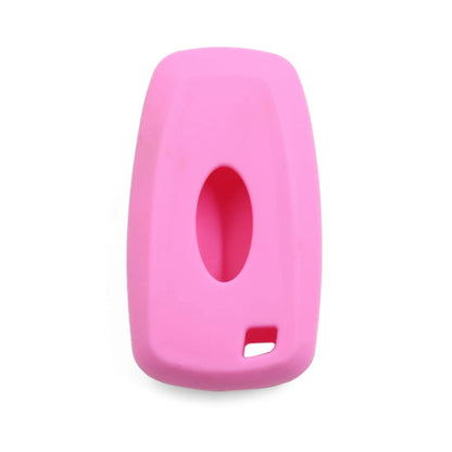 Pink Silicone 3 Button Key Fob Case Cover for Ford